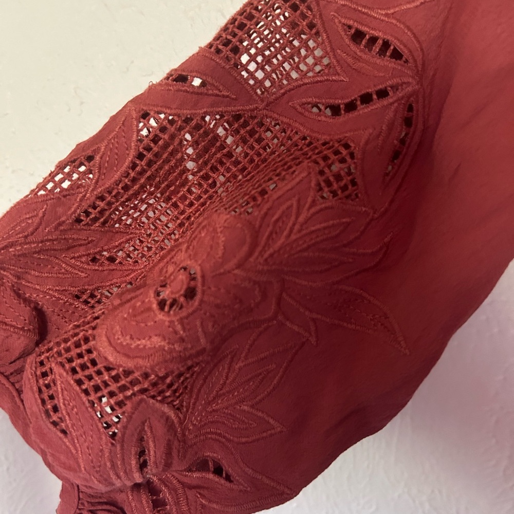 Women's Rust Off-Shoulder Top - Picture 2 of 6